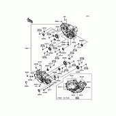 Схема вузла: Картер двигуна для Kawasaki KLX450 KLX450R