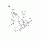 Схема вузла: Кріплення двигуна для Kawasaki EX250 Ninja 250R