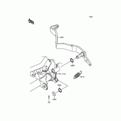 Схема вузла: Педаль гальма для Kawasaki KLX125 D-Tracker