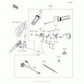 Схема вузла: Ручки з підігрівом (Опція) для Kawasaki KLZ1000 Versys 1000 LT
