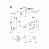 Схема узла: Руль & Пульт управления рулевой для Kawasaki ZX900 Ninja ZX-9R