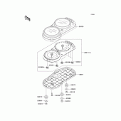 Схема вузла: Meter(s) для Kawasaki ZX900 Ninja ZX-9R