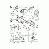 Схема вузла: Електроустаткування для Kawasaki ZR750 ZR-7S