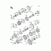 Схема вузла: Трансмісія для Kawasaki EL250 Eliminator 250LX