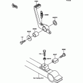 Схема вузла: Лапка гальма для Kawasaki ZX900 GPZ900R