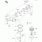 Схема вузла: Масляний насос для Kawasaki ZR750 Zephyr