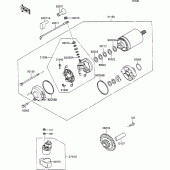 Схема вузла: Starter motor для Kawasaki ZX1100 ZZ-R1100