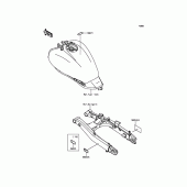 Схема узла: Информационные наклейки для Kawasaki EN650 Vulcan S SE