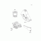 Схема вузла: Decals(kl250-d14) для Kawasaki KL250 KLR250