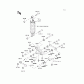 Схема вузла: Задня підвіска для Kawasaki ZX900 Ninja ZX-9R