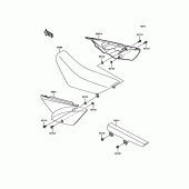 Схема вузла: Side Covers/Chain Cover для Kawasaki KLX110 KLX110