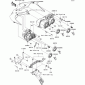 Схема вузла: Headlight(s) для Kawasaki ZX1400 Ninja ZX-14