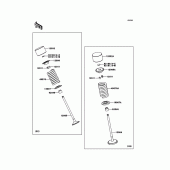 Схема узла: Клапан(ы) для Kawasaki ZX1000 Ninja ZX-10R