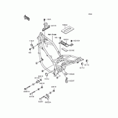 Схема вузла: Кріплення для Kawasaki KLE400