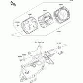 Схема вузла: Meter(s) для Kawasaki ZR750 Z750