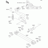 Схема вузла: Лапка гальма для Kawasaki ZR750 Zephyr
