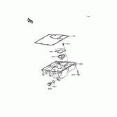 Схема вузла: Oil Pan для Kawasaki KLE650 Versys 650