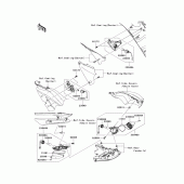 Схема узла: Поворотники для Kawasaki ZX1400 Ninja ZX-14R
