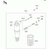 Схема узла: Амортизатор(ы) для Kawasaki ZG1000 Concours