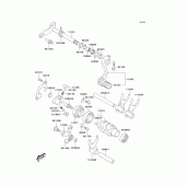 Схема узла: Переключатель передач для Kawasaki KLX400 KLX400R