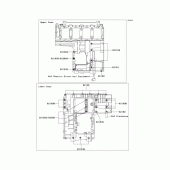 Схема вузла: Болти картера двигуна для Kawasaki ZX1200 ZZR1200