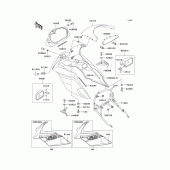 Схема узла: Cowling(ex500-d1) для Kawasaki EX500 GPZ500S
