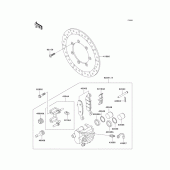 Схема вузла: Front brake(r1-r3) для Kawasaki VN1500 Vulcan 1500 Drifter