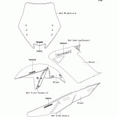 Схема вузла: Decals(black)(a8f) для Kawasaki ZG1400 1400GTR ABS