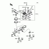 Схема узла: Передний тормозной цилиндр для Kawasaki ZX1100 Ninja ZX-11
