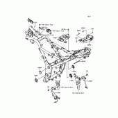 Схема узла: Крепление двигателя для Kawasaki ER300 Z300 ABS