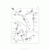 Схема вузла: Клапан для Kawasaki VN900 Vulcan 900 Classic LT