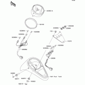 Схема узла: Meter(s) для Kawasaki VN1500 VN1500 Classic