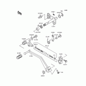 Схема узла: Переключатель передач для Kawasaki VN250 Eliminator 250V
