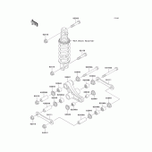 Схема узла: Подвеска для Kawasaki ZX750 Ninja ZX-7