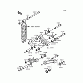 Схема узла: Задняя подвеска (ZX900-A12) для Kawasaki ZX900 GPZ900R