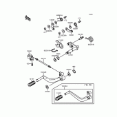 Схема вузла: Перемикач передач для Kawasaki ZX900 GPZ900R