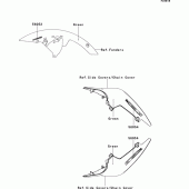 Схема узла: Decals(green)(pcf) для Kawasaki ZR750 Z750R ABS