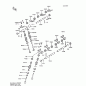 Схема узла: Клапан для Kawasaki ZX600 Ninja 600R