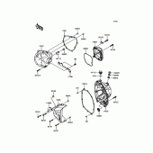Схема вузла: Engine Cover(s) для Kawasaki ZR800 Z800 ABS