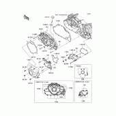 Схема вузла: Ліва капот для Kawasaki VN1700 Vulcan 1700 Voyager