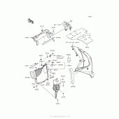 Схема узла: Радиатор для Kawasaki ZX1000 Ninja ZX-10R