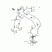 Схема вузла: Brake Piping для Kawasaki ZR1000 Z1000 ABS