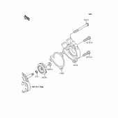 Схема вузла: Водяний насос для Kawasaki KLX250 D-Tracker