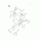 Схема узла: Крепление двигателя для Kawasaki KLE500