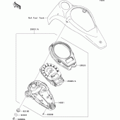 Схема узла: Meter(s) для Kawasaki VN1700 VN1700 Classic ABS