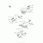 Схема узла: Подножки для Kawasaki ZG1400 Concours 14 ABS