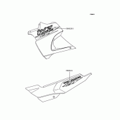 Схема вузла: Наклейки (KLE400-A6; GOLD/White) для Kawasaki KLE400