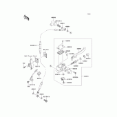 Схема вузла: Передній гальмівний циліндр Kawasaki KLX250 KLX250