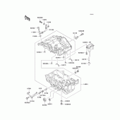 Схема узла: Картер двигателя для Kawasaki EL250 Eliminator 252