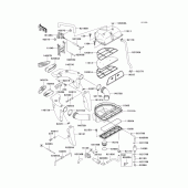 Схема узла: Air cleaner(1/2) для Kawasaki ZX600 Ninja ZX-6R
